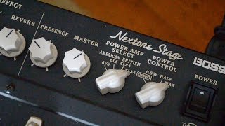 Video thumbnail for BOSS Nextone Stage 40W Amp. Pedals, Cleans and Onboard Effects. by Brett Kingman