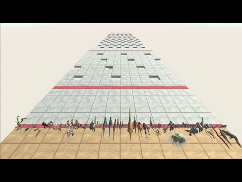 Speed ​​race with all ARBS units. Normal and holed courses! - Animal Revolt Battle Simulator