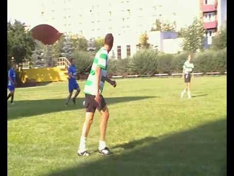 fragment meczu porzegnalnego Adama J.  Zimowit -Zimowit Oldboys