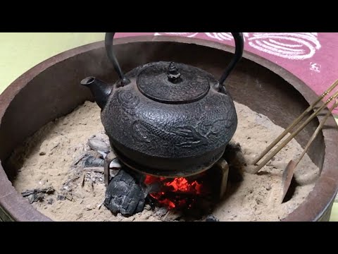 火鉢暖房テラス