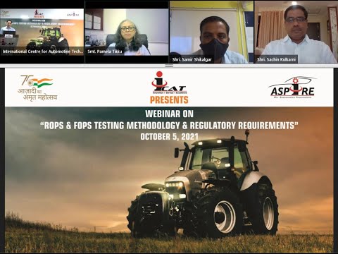 Webinar on ROPS AND FOPS Testing Methodology & Regulatory Requirements  | ICAT ASPIRE