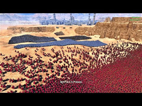 20K Spartans Lay Siege to Medieval Army's City Ultimate Epic Battle Simulator