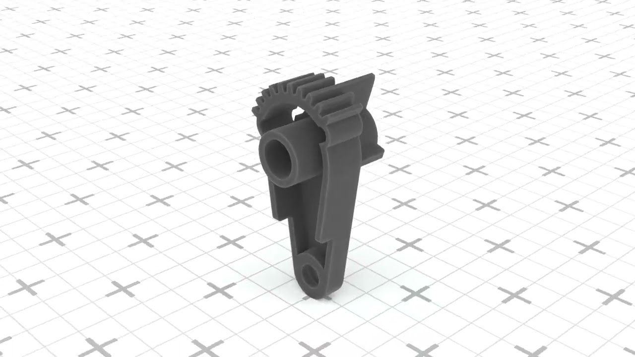 Citroen Peugeot Heater A-C Flap Actuator Lever Gear 1607488280 3D Print Model