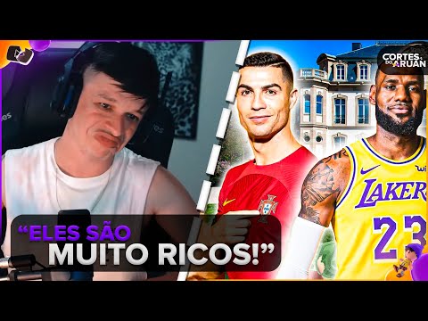 ARUAN REAGE: QUEM É MAIS RICO: CRISTIANO RONALDO OU LEBRON JAMES? (SABE TUDO) - Cortes do Aruan