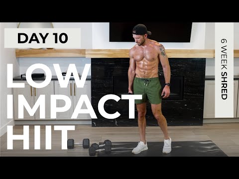 Day 10: 60 Min FULL BODY LOW IMPACT HIIT with Weights [No Jumping] // 6WS1