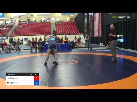 2018 Marine Corps US Open/Senior Men's Greco-Roman 77 Rnd Of 16 - Kamal Bey (Sunk) Vs. Dylan Reel