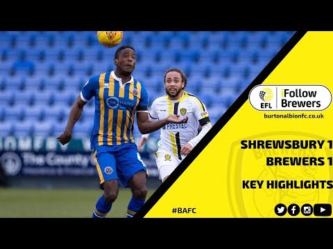 MATCH HIGHLIGHTS | Shrewsbury Town 1-1 Burton Albion