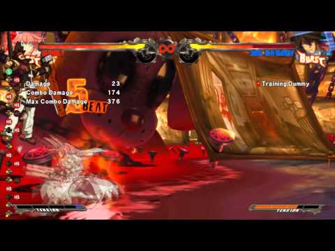 GGXrd: Elphelt meter positive throw RC combo