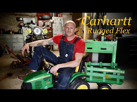 The BEST Overalls EVER!! Carhartt denim Rugged Flex Rigby!!