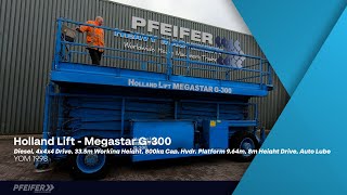 Plataforma de tesoura Holland Lift Megastar G300 Diesel, 4x4x4 Drive, 33.5m Working H | Imagem 2 - Machineryline