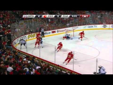 Winnipeg Jets @ Calgary Flames Highlights 3/9/12