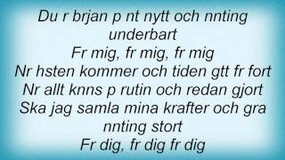 Lars WinnerbГ¤ck - FГ¶r Dig Lyrics