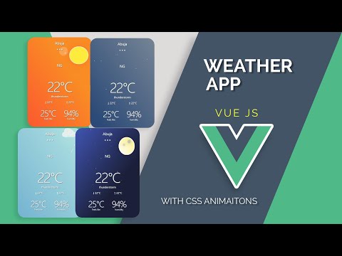 Build Weather App with Vue CLI | For Vue JS beginners