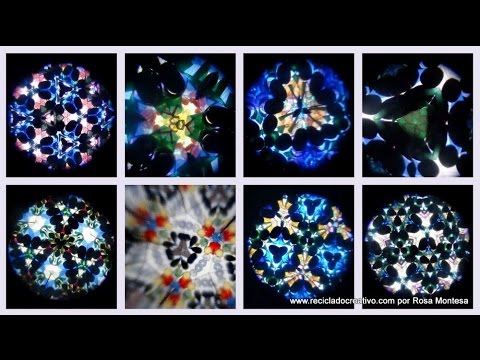 Recopilatorio de Caleidoscopios realizados con material reciclado - Juguetes hechos por niños