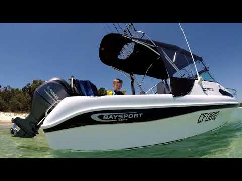 Moreton Island in a Baysport 585 with 130 Yamaha