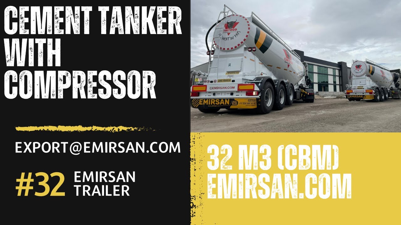 32 m³ 2022 Cement Bulk Trailer to West Africa