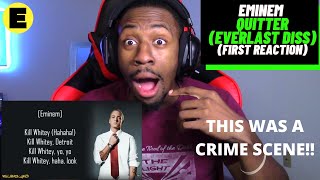 {OMG HE HIT HIM UP FR!!!} EMINEM &quot;QUITTER&quot; EVERLAST DISS (REACTION)