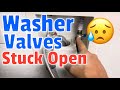 Washing Machine Valves Won T Close Or Turn Off Washer Valves Stuck