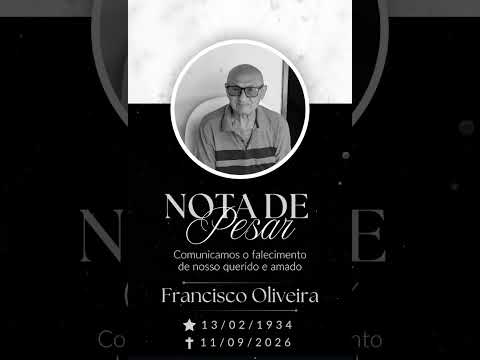 Nota de Falecimento 11/09/2026 Centro de BEBERIBE-CE