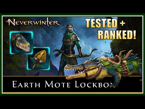 Neverwinter - Tested & Ranked the New Hank Companion and Alligator Mount! - Earth Mote Lockbox