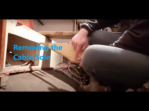 EP. 28: Removal of Floorboards, Making Gussets, a  hole in the boat? Tartan 27 Sailboat Restoration