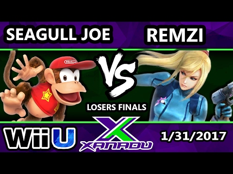 S@X 187 - InC | Seagull Joe (Diddy Kong) Vs. EZG | Remzi (ZSS) - SSB4 Losers Finals - Smash 4