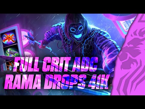 FULL CRIT ADC RAMA DROPS 41K - SMITE GRANDMASTERS RANKED