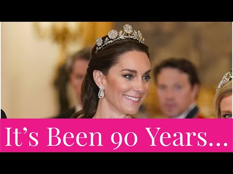 Kate Middleton presents the HISTORICAL Strathmore Rose Tiara