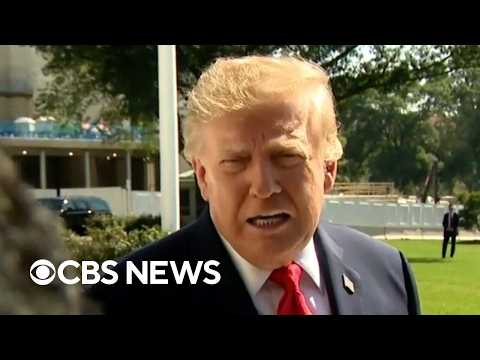 Trump says he's campaigning in Republican strongholds 