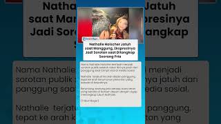 EKSPRESI NATHALIE HOLSCHER saat Jatuh di Panggung, Beruntung Masih Ditangkap Seorang Pria