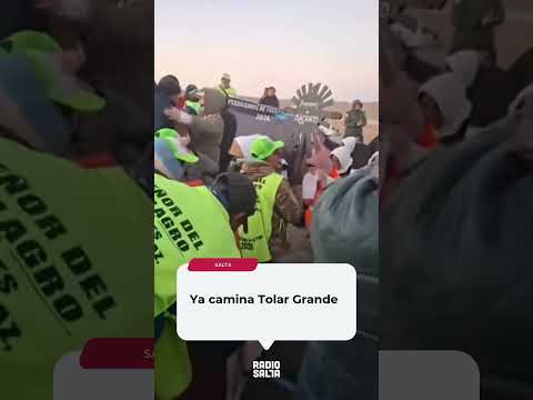 Ya camina Tolar Grande: Viento helado y temperaturas bajo cero