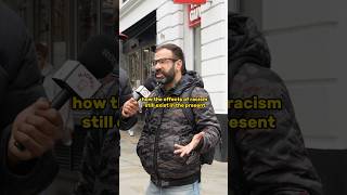 Brazilian man EXPOSES racism in the UK 👀 #streetinterview #londonlife #americanabroad #shorts #yt
