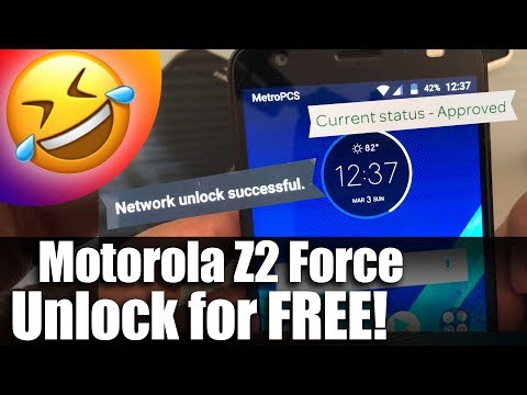 Unlock your Motorola Z2 Force for FREE