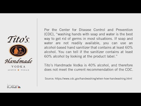 ティトのウォッカを手の消毒に使うなよ (Don't use Tito's vodka as hand sanitizer)
