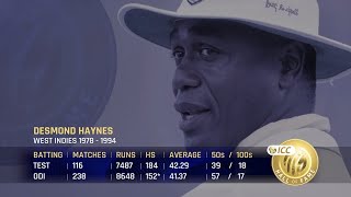 Meet the ICC Hall of Famers: Desmond Haynes | 'A great character, a great batsman' video
