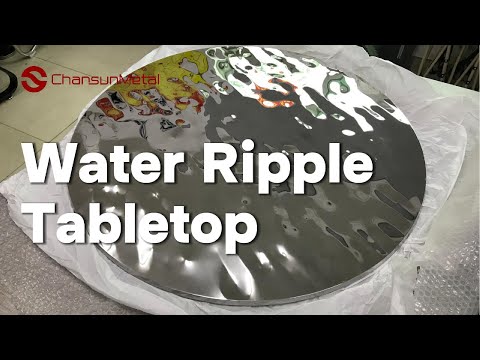 How to Create a Custom Mirror Water Ripple Stainless Steel Tabletop | Chansun Metal