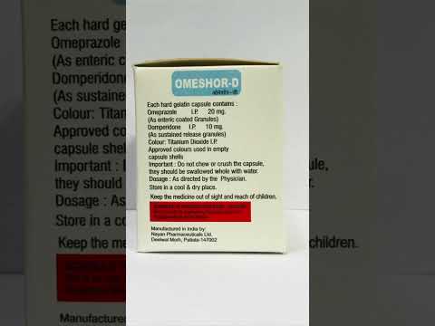 Omeshor-D Omeprazole & Domperidone Capsules, Planishor Pharma, Prescription