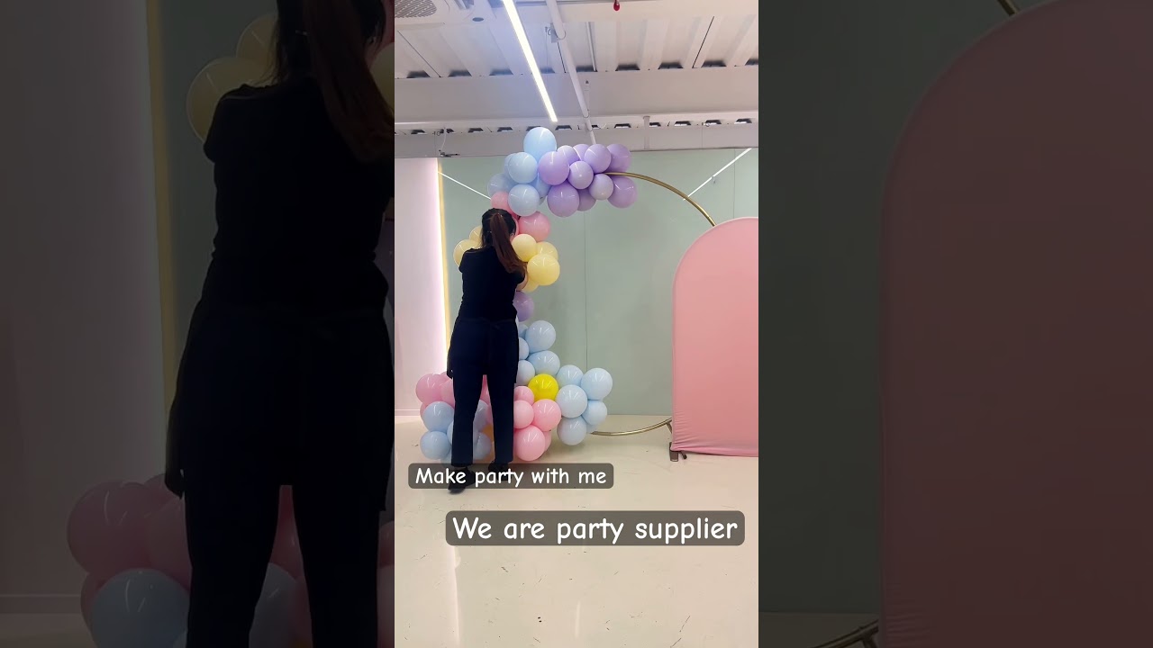 Order balloons #balloongarland #tutorial #balloons #diy #howto #backdrop #balloondecor #background