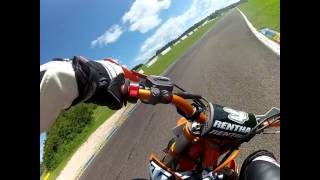 preview picture of video 'roulage supermotard l'enclos-septfontaines août 2012 ktm 250 by CRP'