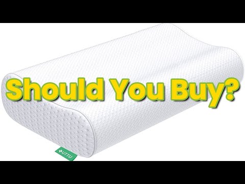Review UTTU Sandwich Pillow, Adjustable Memory Foam Pillow, Bamboo Pillow for Sleeping