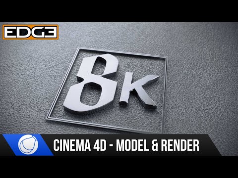 Cinema 4D & Octane 2.0 Modeling and Rendering Tutorial - The 8K Badge