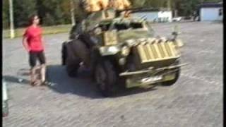 preview picture of video 'Sdkfz 222 and Military convoy-Cihelna 2003'