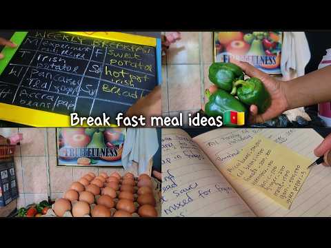 THIRD TERM HOLIDAY BREAKFAST TIME TABLE FOR MY FAMILY OF 7 + COST OF FOOD ITEMS IN LIMBE 🇨🇲