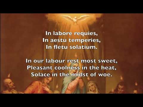 Veni Sancte Spiritus - Pentecost Sequence Sung in Latin Gregorian Chant