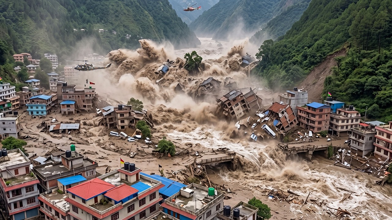 Nepal in Massive Destruction! Entire Villages Gone after Flash Flood, 900 People Still Missing