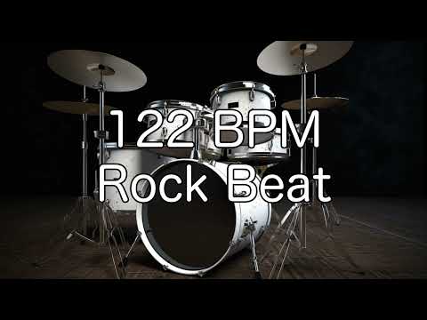 122 BPM Rock Drum Beat for Guitar, Bass and Instrumental Practise