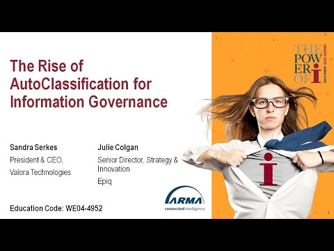 The Rise Of AutoClassification ARMA Intl Session