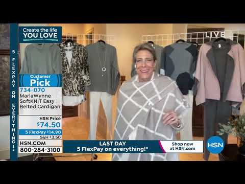 MarlaWynne SoftKNIT Easy Belted Cardigan