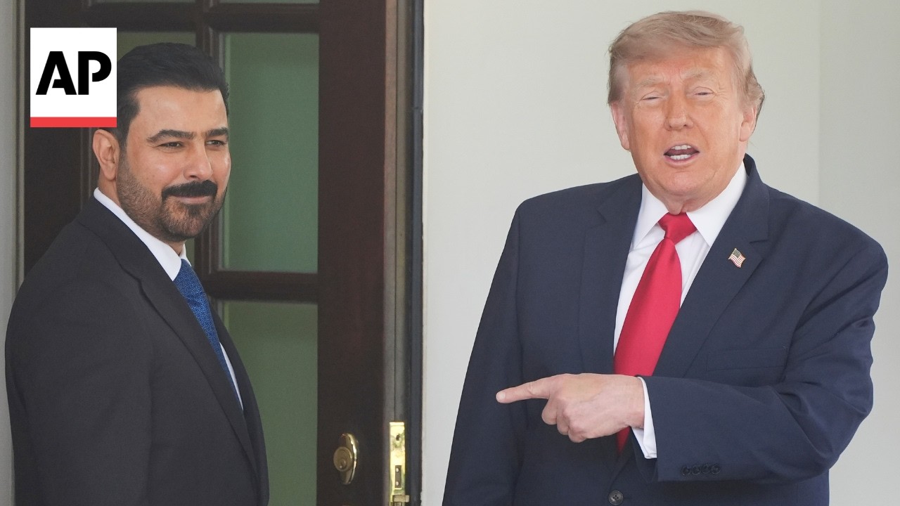 Video | Trump greets Iraq's PM at the White House ahead of meeting