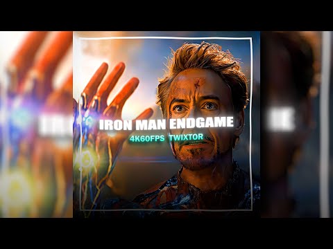 IRON MAN | ENDGAME | 4K60FPS TWIXTOR | FREE CLIPS